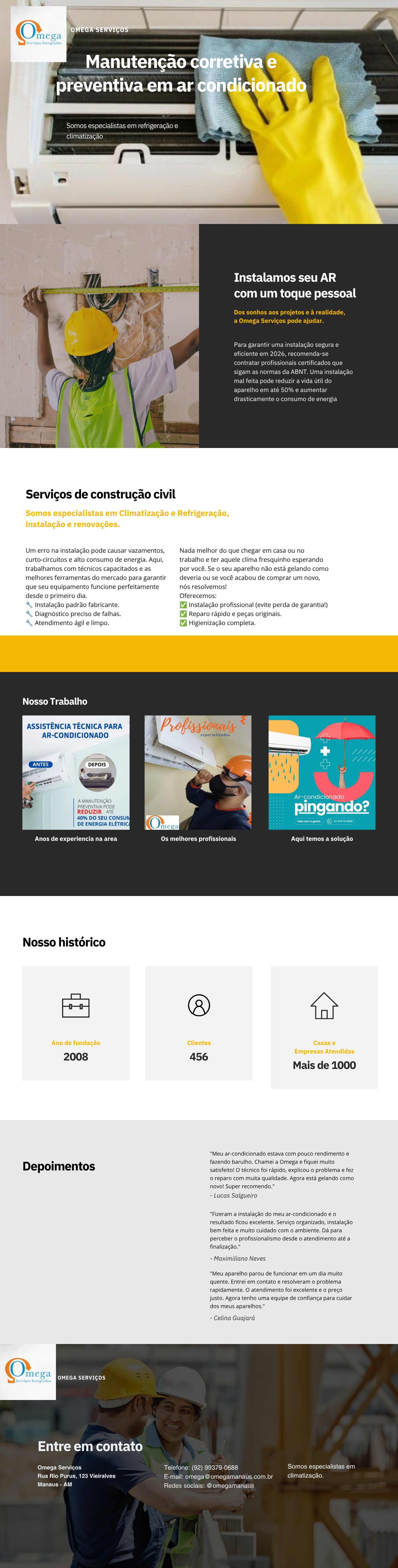 Imagem do site completo